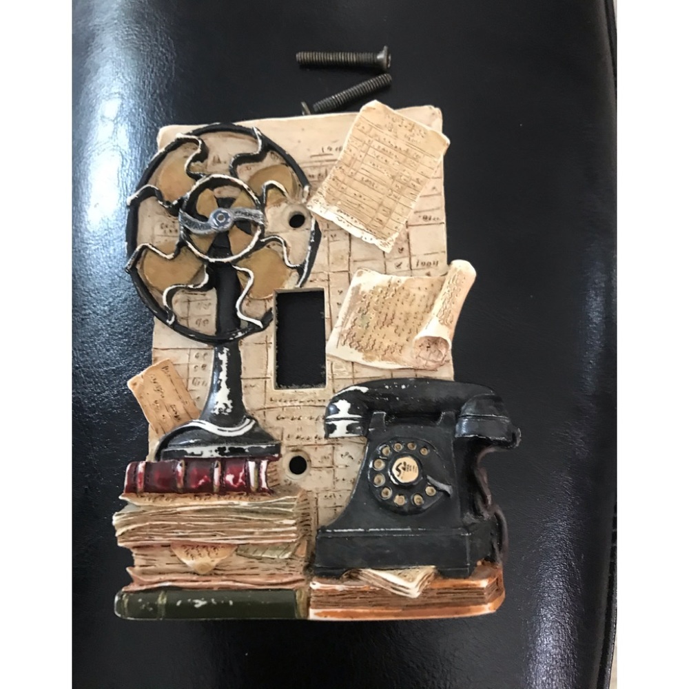 Library light switch cover